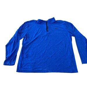 Nike‎ Blue Dry Fit Athletic Long Sleeve Shirt, Men XL